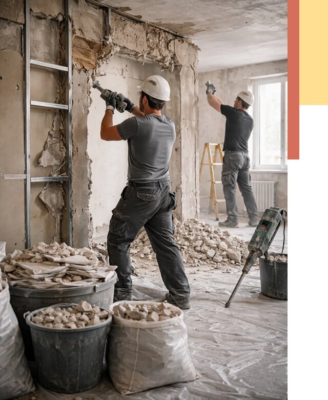 Демонтажные работы в дзержинском от 2763 руб. — услуги и цена под ключ | ОТДЕЛОЧНИК-Дзж