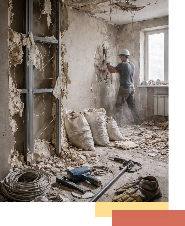 Профессиональный демонтаж зданий и конструкций в дзержинском