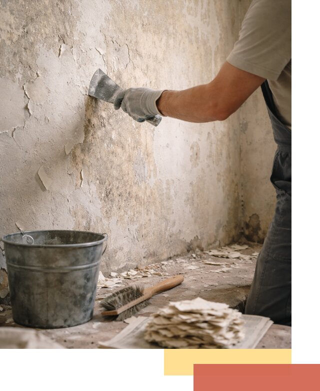 Удаление старой краски со стен в дзержинском качественно и быстро