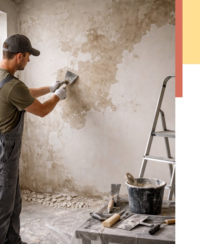 Снятие старой шпаклевки в дзержинском от 1893 руб. — быстро и недорого | ОТДЕЛОЧНИК-Дзж