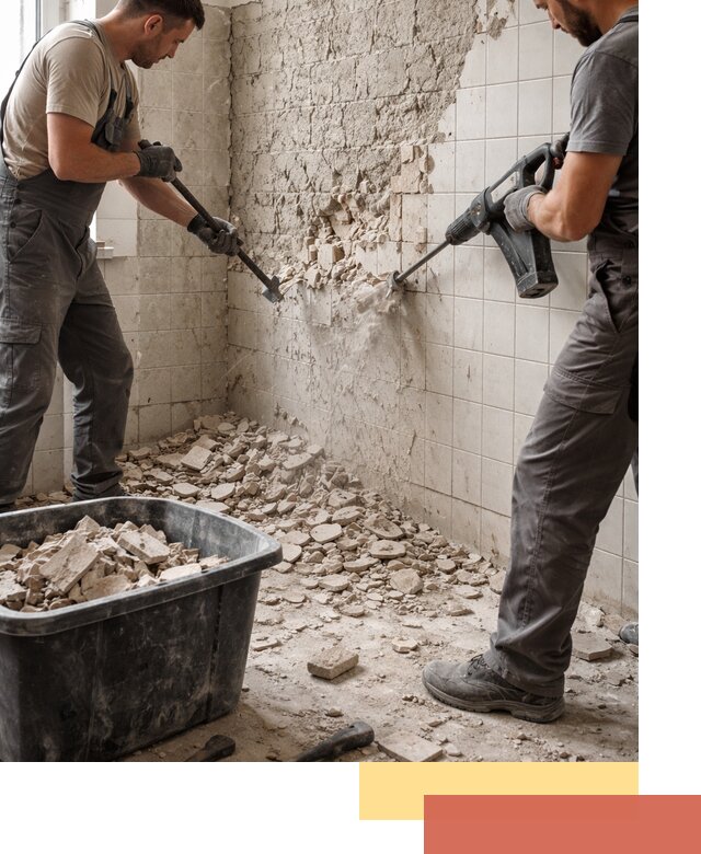 Демонтаж плитки со стен в дзержинском быстро и аккуратно