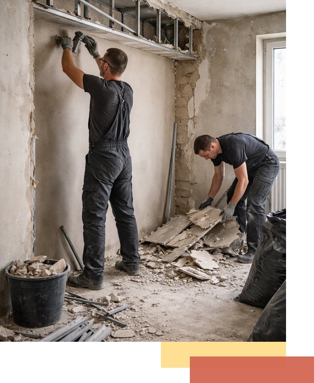 Демонтаж короба из гипсокартона в дзержинском быстро и аккуратно