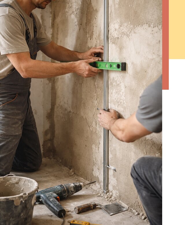 Установка штукатурных маяков в дзержинском от 7164 руб. — быстро и недорого | ОТДЕЛОЧНИК-Дзж