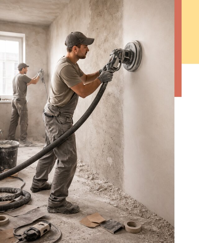 Шлифовка стен в дзержинском от 1228 руб/м2 — быстро и недорого | ОТДЕЛОЧНИК-Дзж