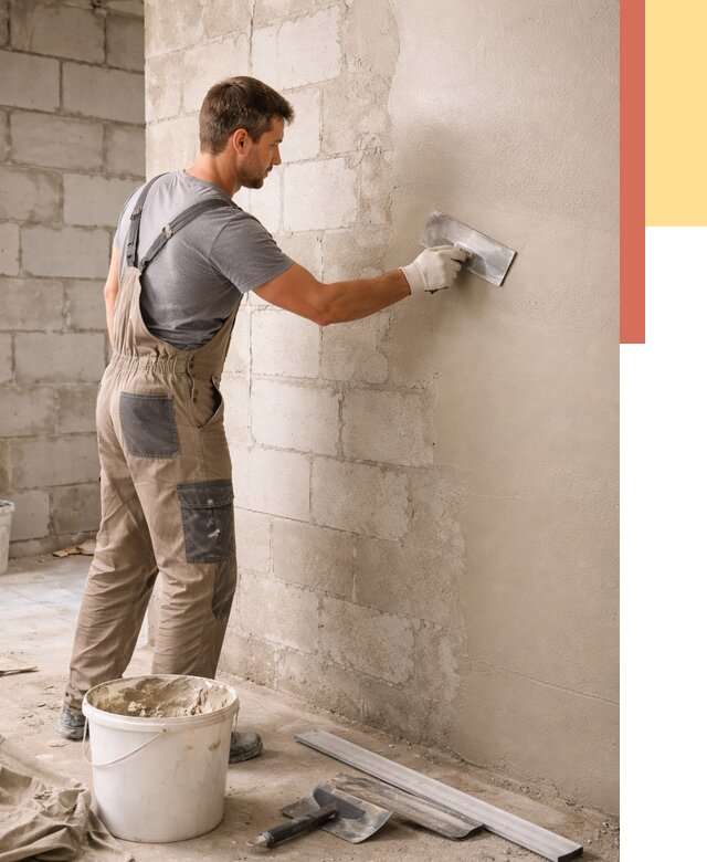 Штукатурка стен из газобетона в дзержинском от 2149 руб./м2 — быстро и недорого | ОТДЕЛОЧНИК-Дзж