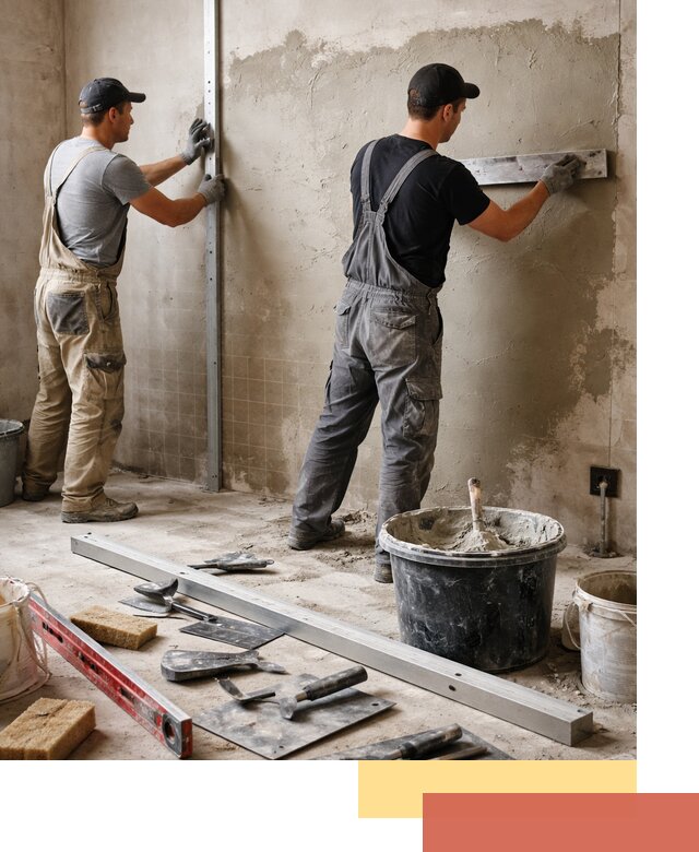 Профессиональная штукатурка стен под плитку в дзержинском