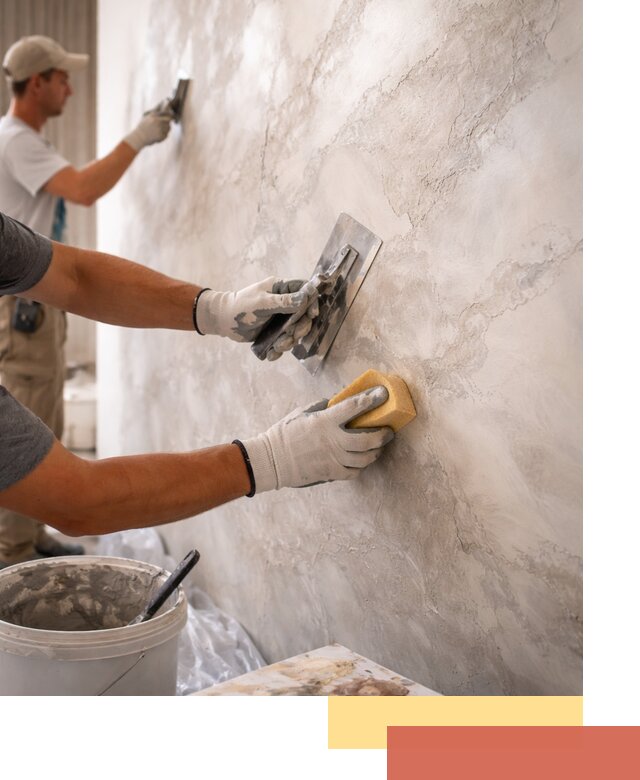 Декоративная штукатурка под мрамор в дзержинском для стен и потолков
