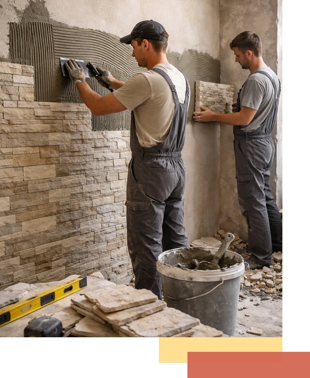 Монтаж искусственного камня в дзержинском — облицовка стен и фасадов