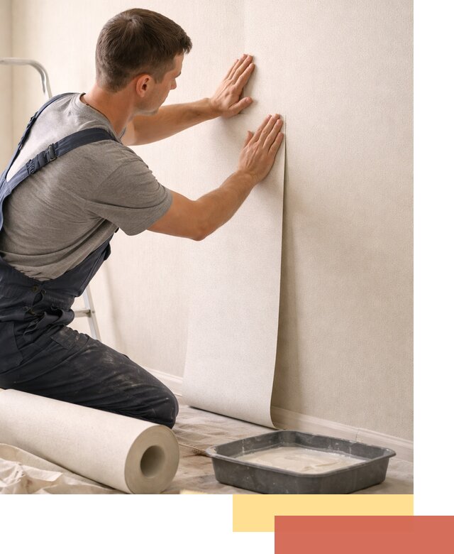 Поклейка флизелиновых обоев в дзержинском качественно и быстро