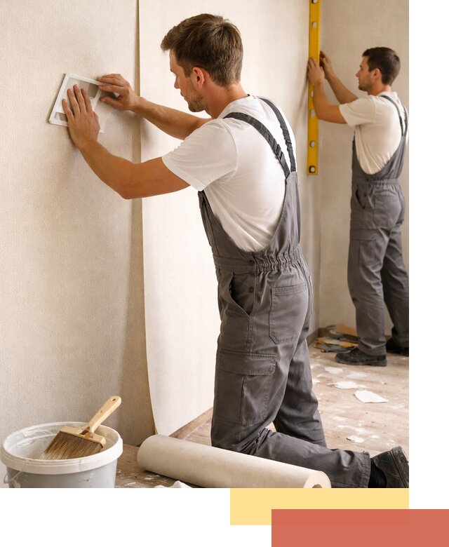 Поклейка бумажных обоев в дзержинском качественно и недорого