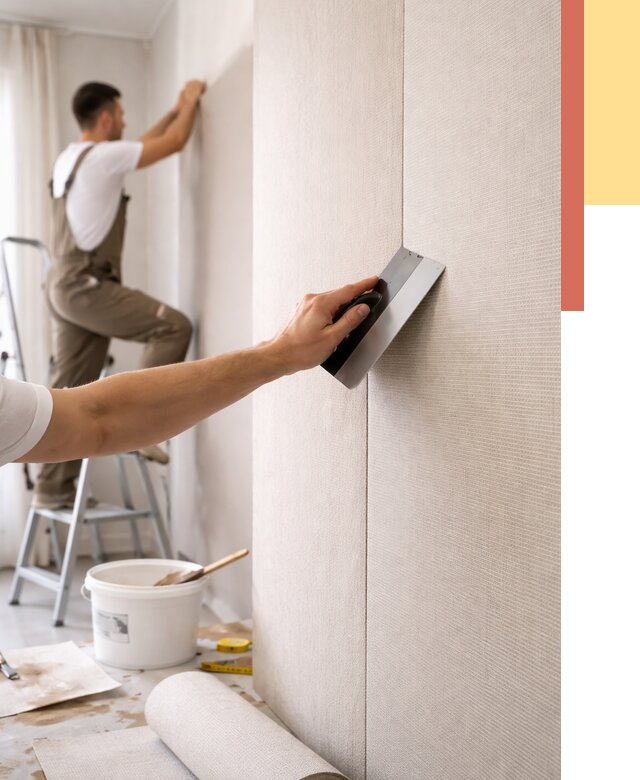 Поклейка текстильных обоев в дзержинском от 4605 руб. под ключ | ОТДЕЛОЧНИК-Дзж