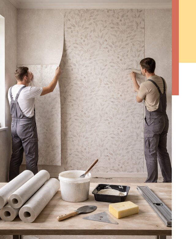 Поклейка обоев с подбором рисунка в дзержинском от 3582 руб. | ОТДЕЛОЧНИК-Дзж - быстро и недорого