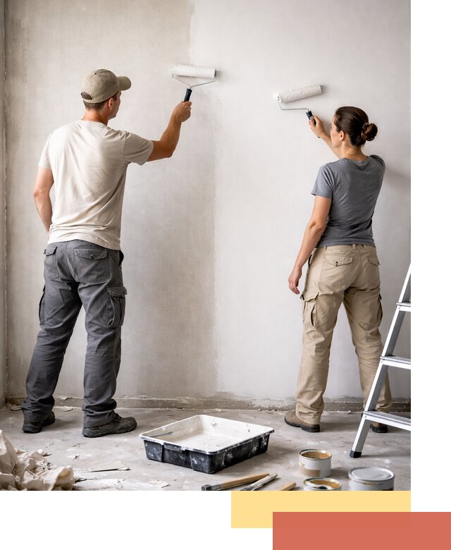 Окраска стен по стеклохолсту в дзержинском качественно и долговечно