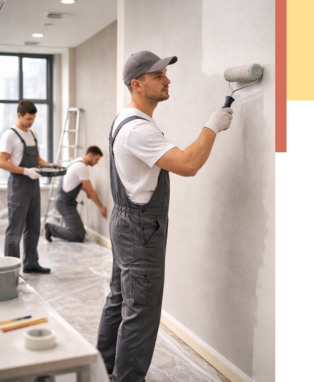 Покраска стен в офисе в дзержинском от 8699 руб. — быстро и недорого | ОТДЕЛОЧНИК-Дзж