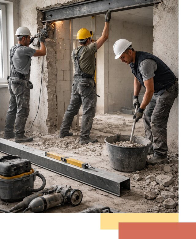 Создание проемов в стенах и несущих конструкциях в дзержинском