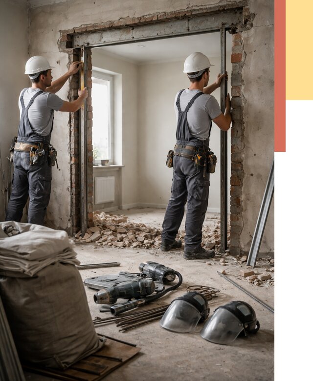 Расширение дверного проема в дзержинском от 12793 руб. под ключ | ОТДЕЛОЧНИК-Дзж