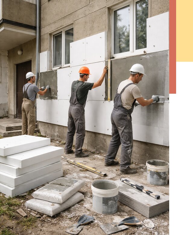 Утепление стен пенопластом в дзержинском от 1791 руб. — недорого и под ключ | ОТДЕЛОЧНИК-Дзж