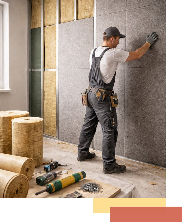 Профессиональная шумоизоляция стен в дзержинском для квартиры и офиса