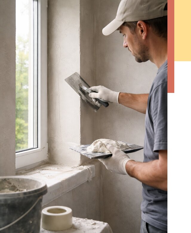 Штукатурка откосов в дзержинском от 4605 руб/м² — услуги и выравнивание под ключ | ОТДЕЛОЧНИК-Дзж