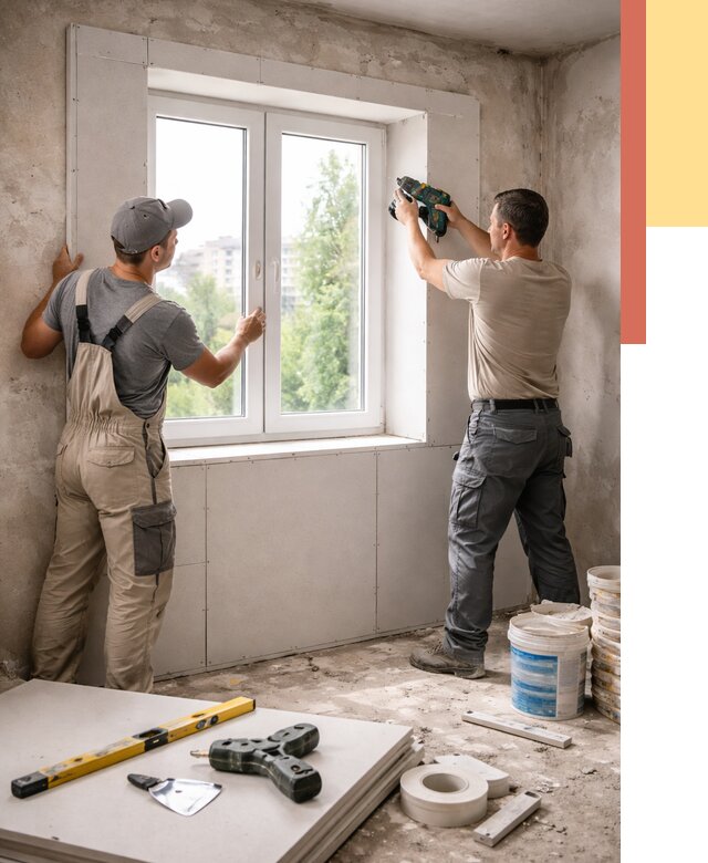 Монтаж откосов из гипсокартона в дзержинском от 4605 руб. под ключ | ОТДЕЛОЧНИК-Дзж