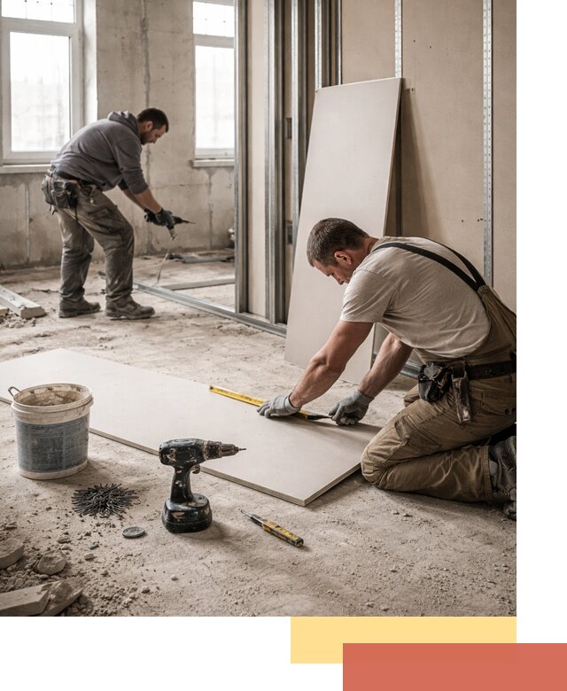 Кладка перегородок из ПГП под ключ в дзержинском