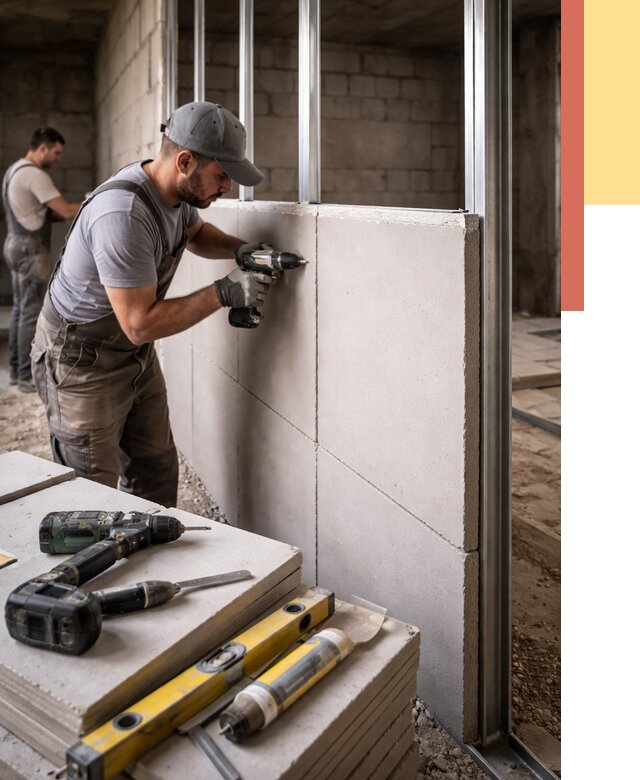 Кладка влагостойких перегородок ПГП в дзержинском от 1228 руб. под ключ | ОТДЕЛОЧНИК-Дзж