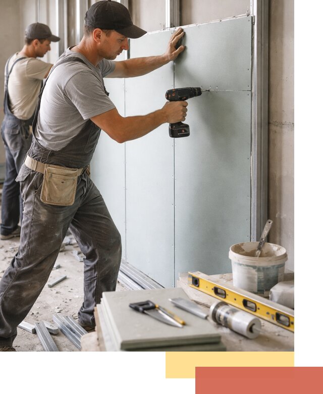 Кладка влагостойких перегородок ПГП в дзержинском