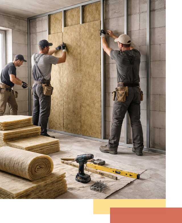 Шумоизоляция перегородок из блоков в дзержинском — монтаж и защита шумоизоляцией