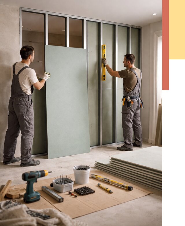 Перегородка из влагостойкого гипсокартона в дзержинском от 4912 руб. — монтаж под ключ | ОТДЕЛОЧНИК-Дзж