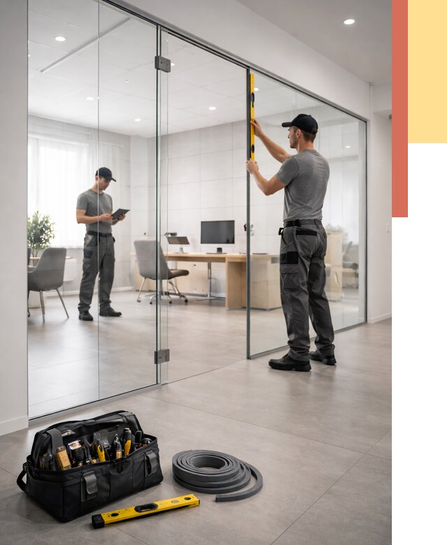 Цельностеклянные перегородки под ключ в дзержинском от 9722 руб. — монтаж и цены | ОТДЕЛОЧНИК-Дзж