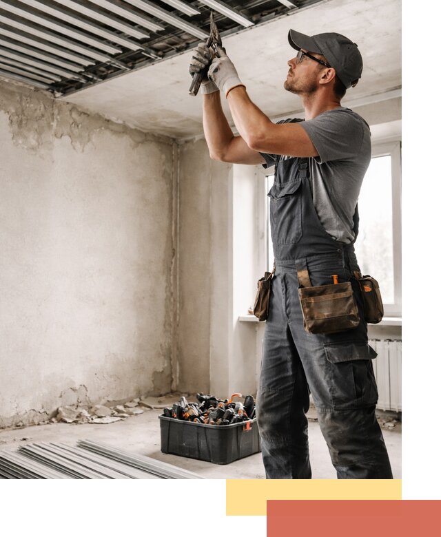 Демонтаж реечного потолка в дзержинском быстро и аккуратно