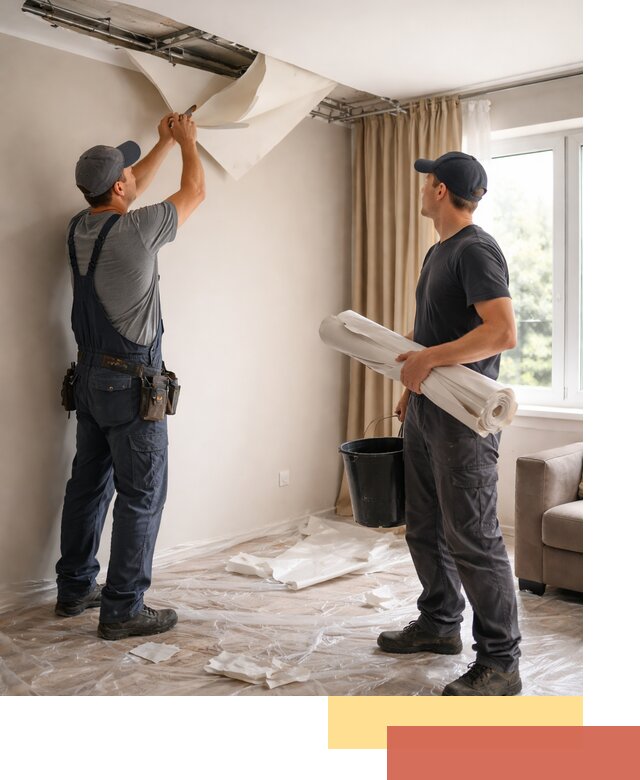 Демонтаж натяжного потолка в дзержинском быстро и аккуратно