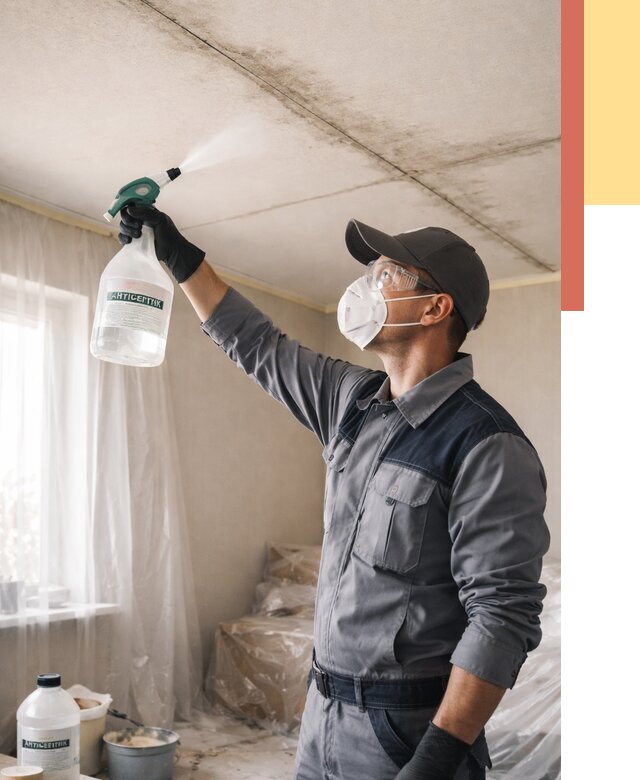 Антисептическая обработка потолка в дзержинском от 2559 руб. | ОТДЕЛОЧНИК-Дзж