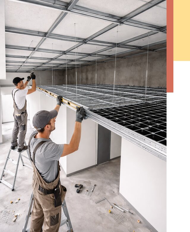 Монтаж потолка грильято в дзержинском от 461 руб./м² — быстрая сборка под ключ | ОТДЕЛОЧНИК-Дзж