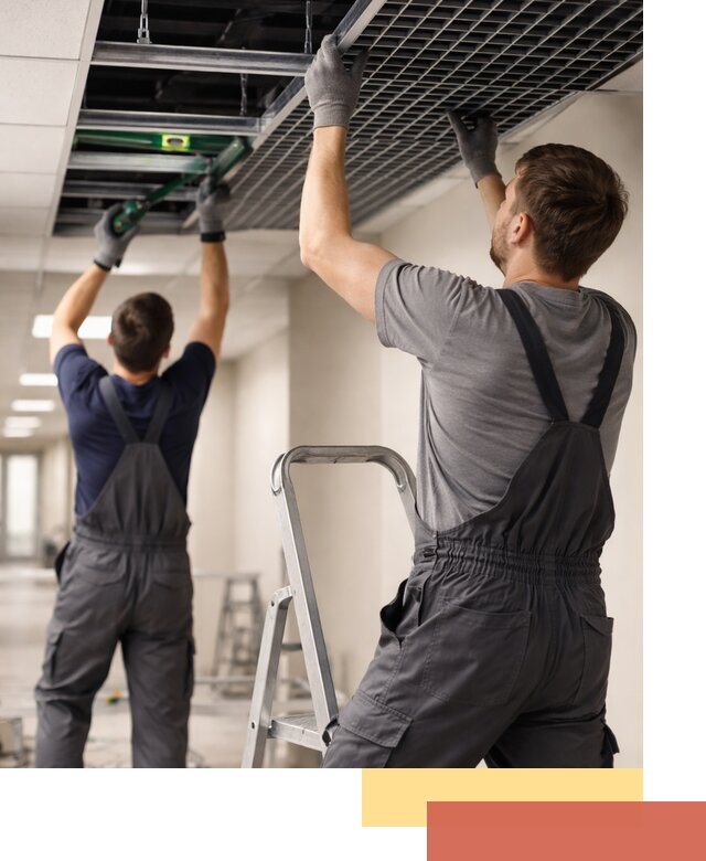 Монтаж потолка Грильято в дзержинском: установка под ключ качественно