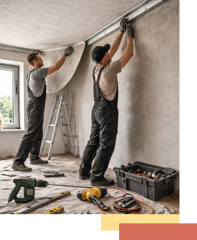 Монтаж фактурного натяжного потолка в дзержинском качественно и быстро