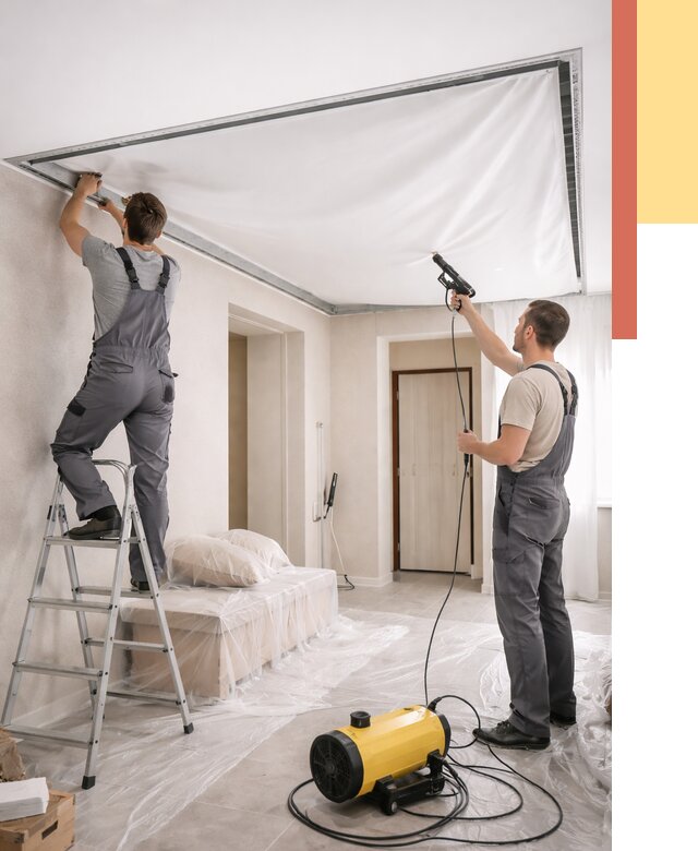 Монтаж натяжного потолка в прихожей в дзержинском от 2712 руб. под ключ | ОТДЕЛОЧНИК-Дзж