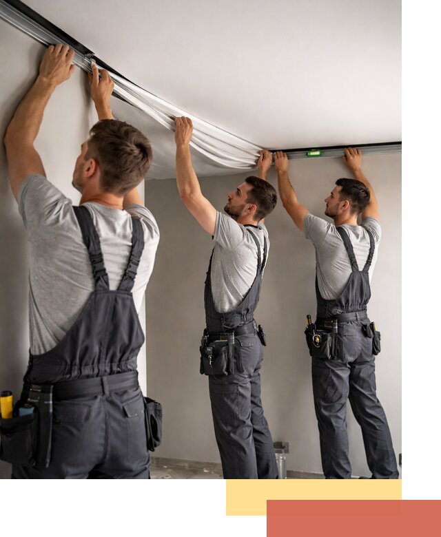 Теневые натяжные потолки в дзержинском: монтаж и отделка быстро и качественно