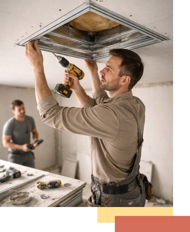 Монтаж люка в потолок из ГКЛ в дзержинском