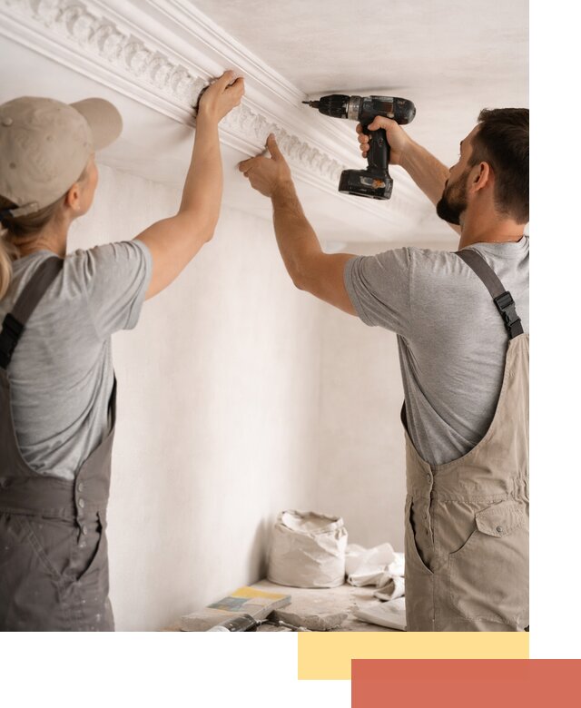 Профессиональный монтаж лепнины на потолок в дзержинском