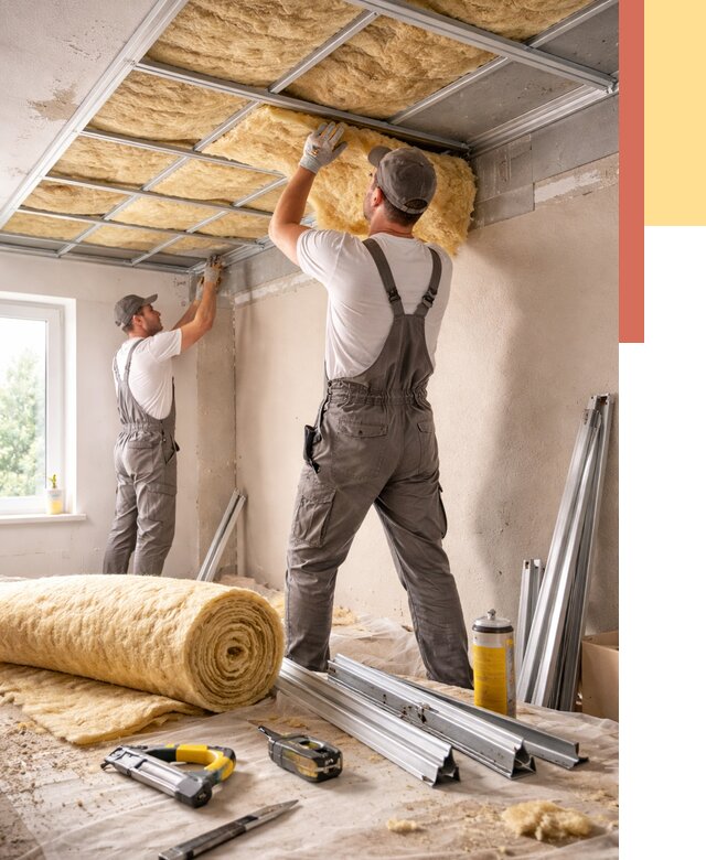 Утепление потолка в дзержинском от 7368 руб/м2 — недорого, быстро, под ключ | ОТДЕЛОЧНИК-Дзж