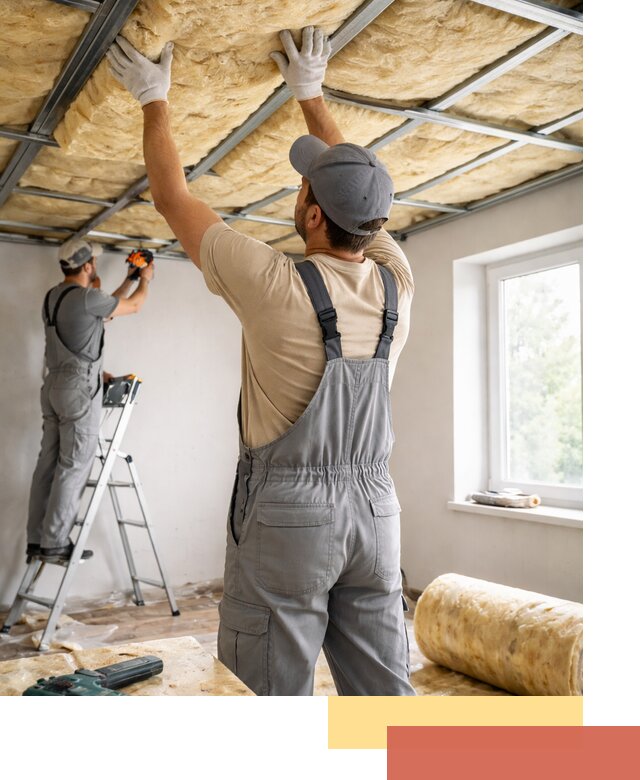 Утепление потолка под ключ в дзержинском качественно и быстро