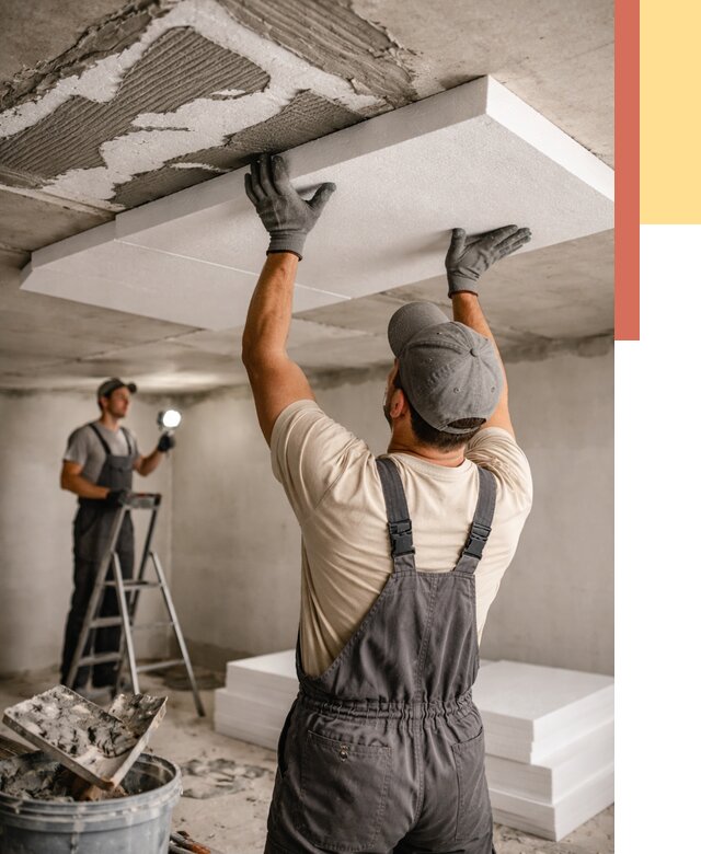 Утепление потолка пенопластом в дзержинском от 4605 руб/м2 — недорого и быстро | ОТДЕЛОЧНИК-Дзж